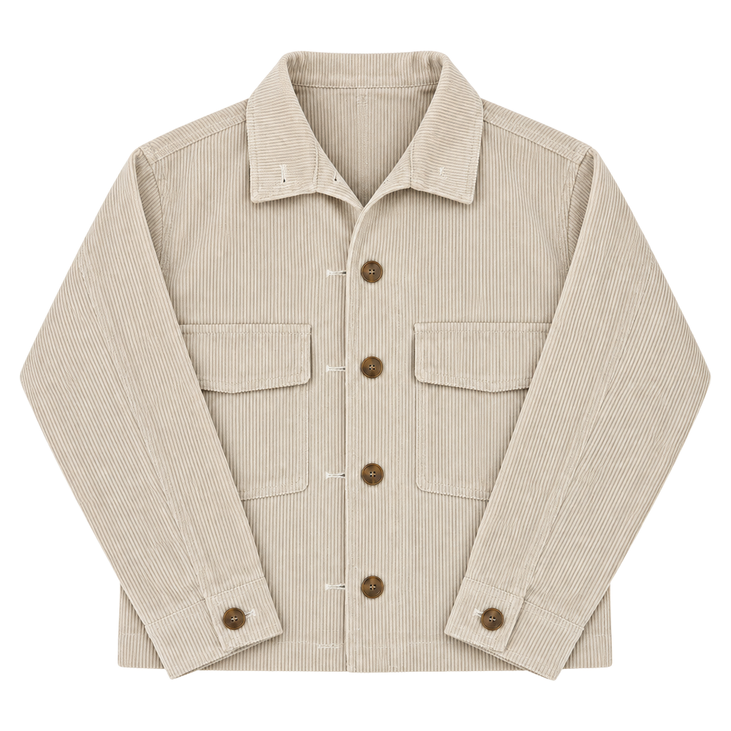 Avec Les Filles Corduroy Jacket Size M Beige Button Up Shacket 1