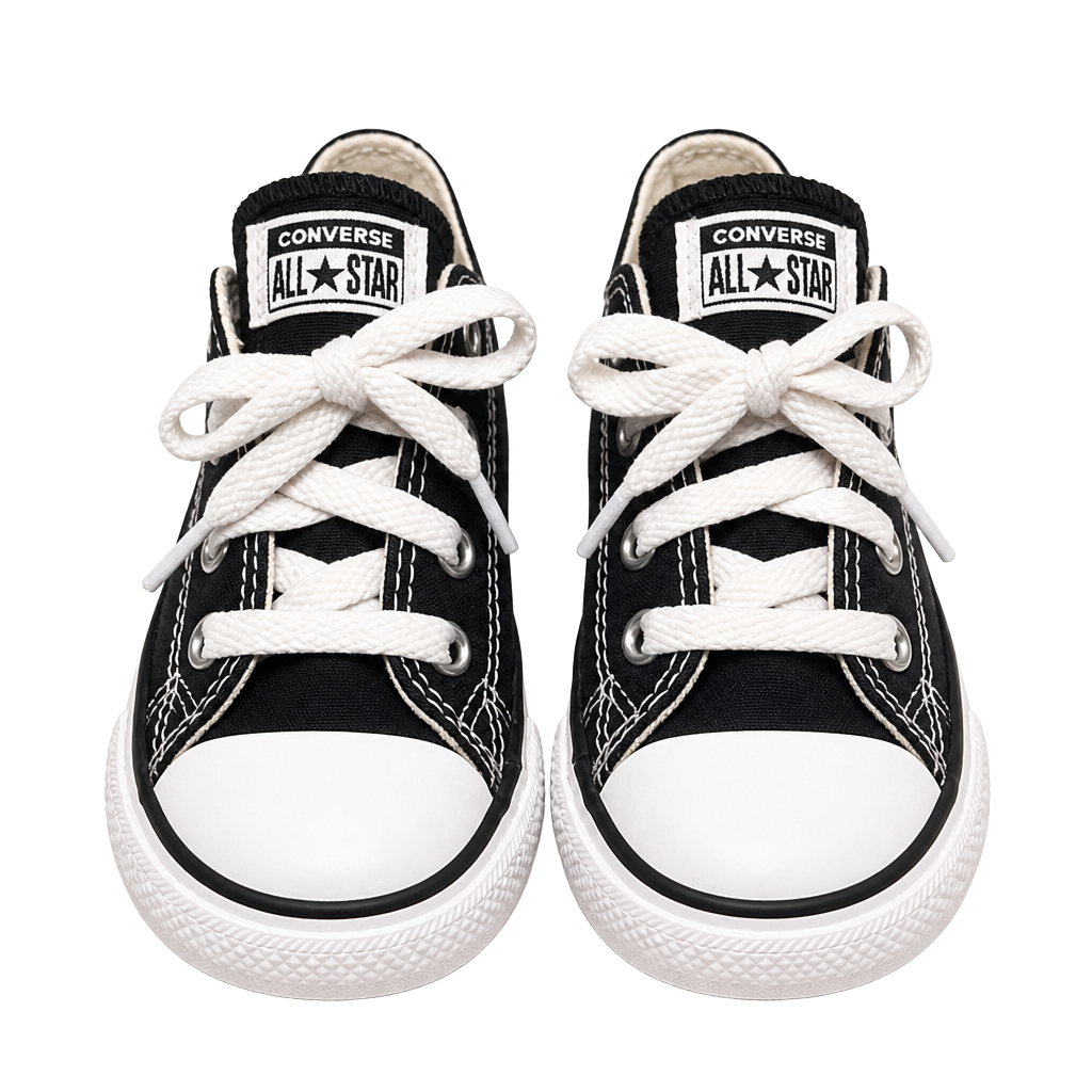 Converse Chuck Taylor All Star Low Size 7 Black White Sneakers 1