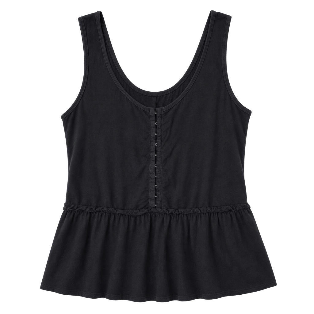 American Eagle Soft & Sexy Hook and Eye Peplum Tank Top 1