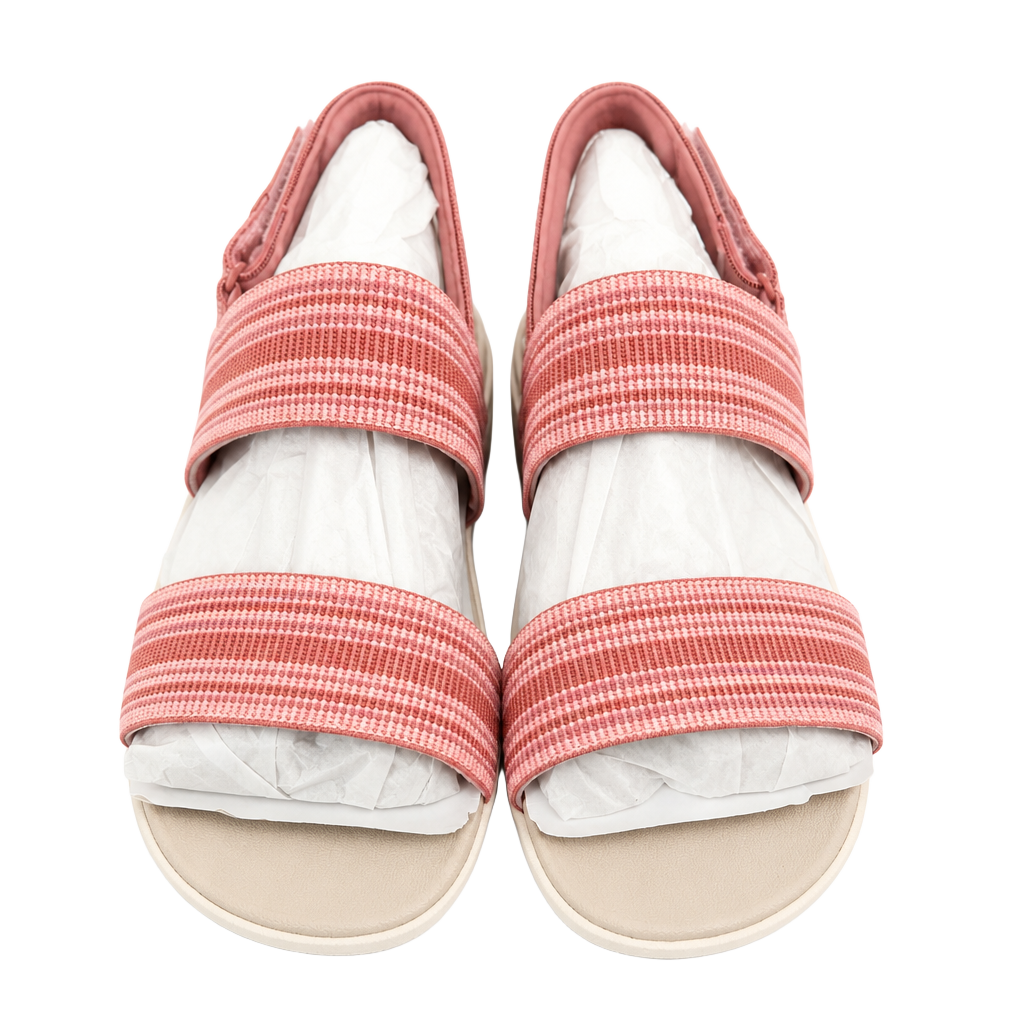 Easy Spirit SETRISTENS Women's Sandals Pink Striped Size 7.5W 1