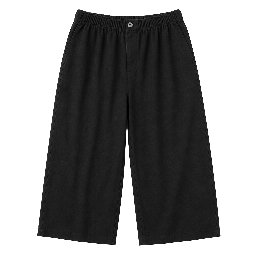 Woman Within Black Elastic Waist Straight Leg Pants Size 18W 1