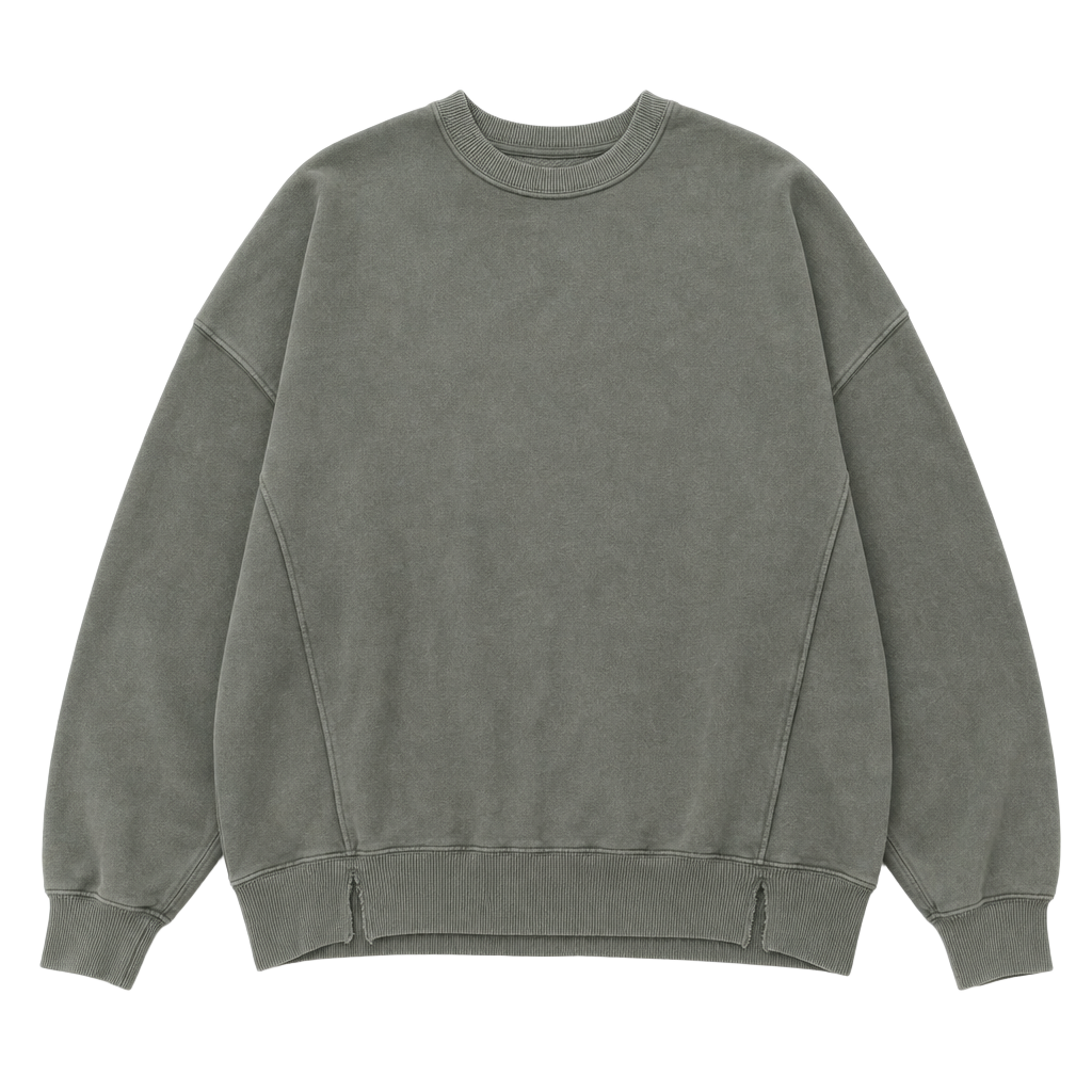 Aerie Go-To Seam-Detail Over-Sized Crewneck Sweatshirt 1