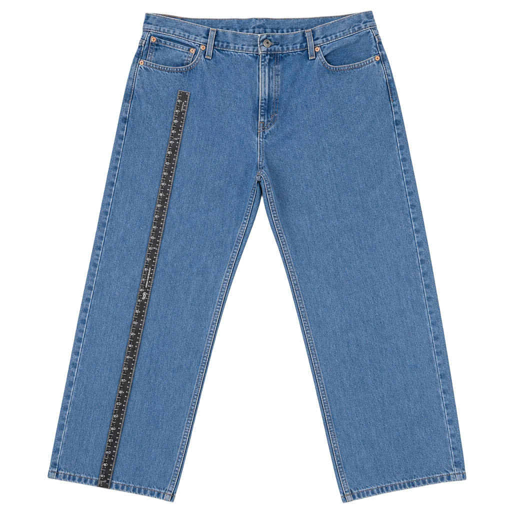 Levi's 505 Regular Fit Straight Leg Jeans W48 L30 Waterless 1