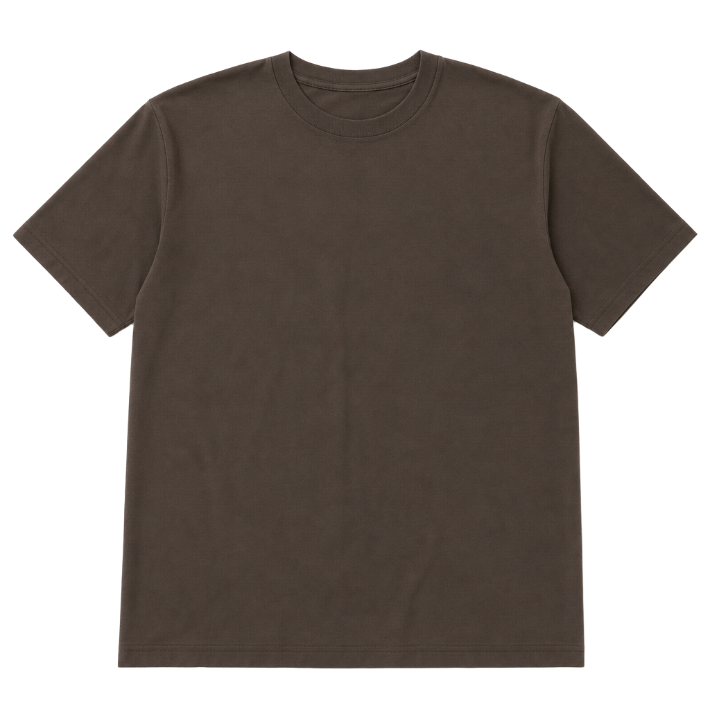 F/X Fusion Tencel & Nylon Short Sleeve Knit Sweater Tee Brown XL 1