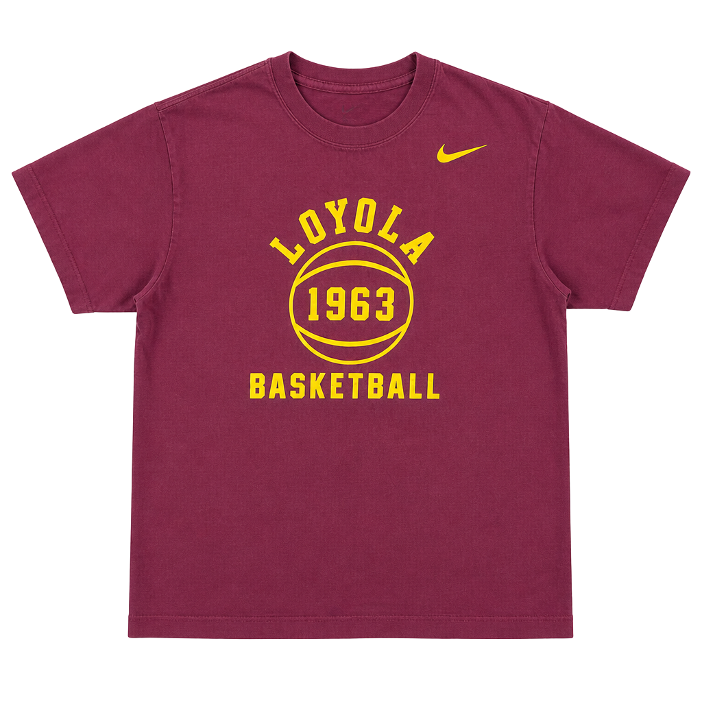 Nike Loyola 1963 Basketball Graphic T-Shirt Size XL 1