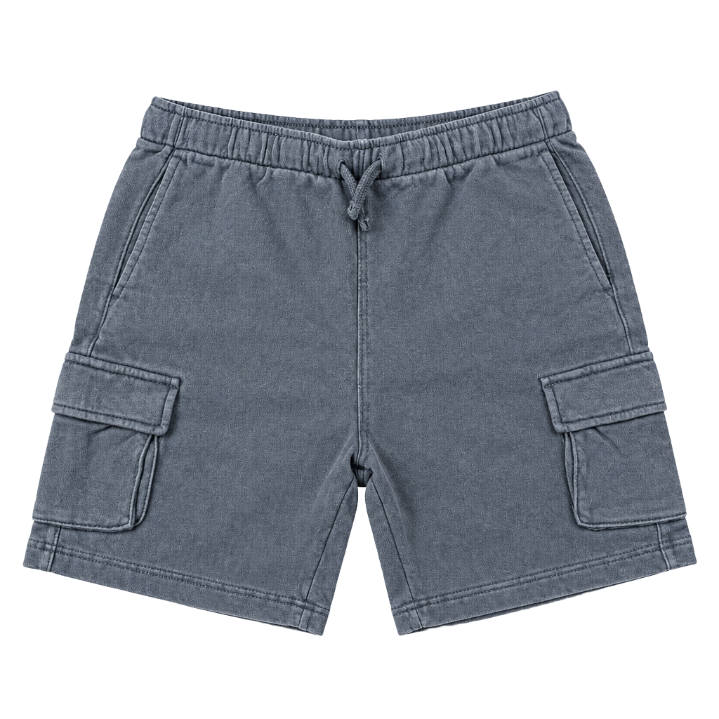Cat & Jack Boys' Pull-On Cargo Sweat Shorts, Charcoal, Size XXL (16/18) Husky 1
