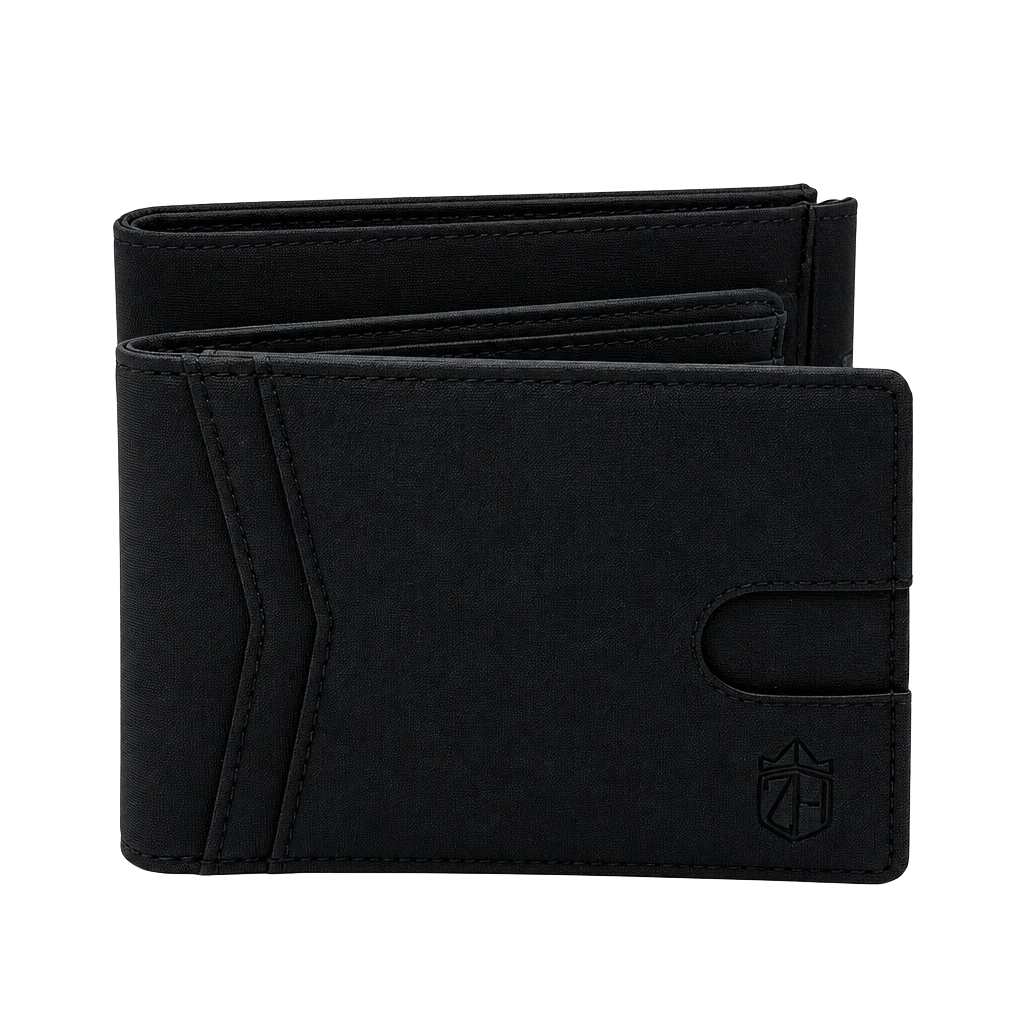 Zitahli Bifold Wallet Black Leather 1