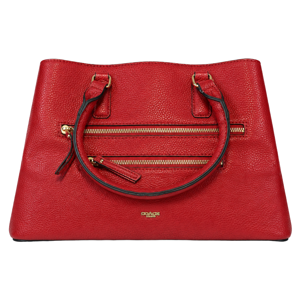 Mathew Julian Red Vegan Leather Tote Handbag 1