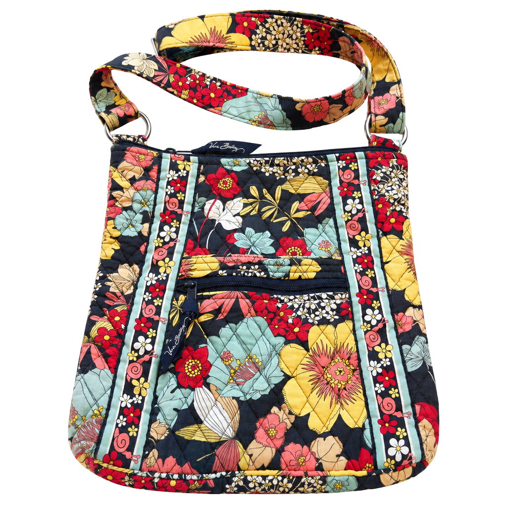 Vera Bradley Happy Snails Quilted Crossbody Hipster Bag 1