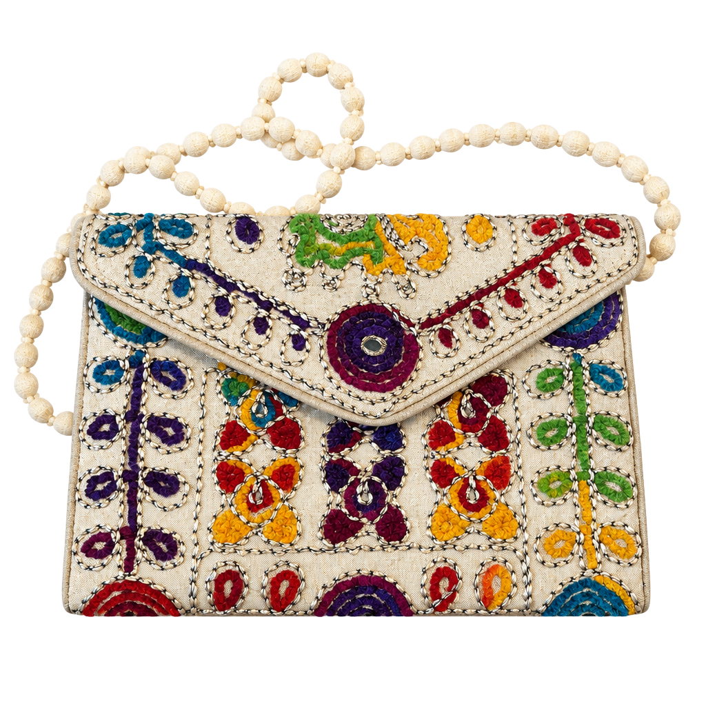 Artisan Handcrafted Crossbody Bag Boho Embroidered 1