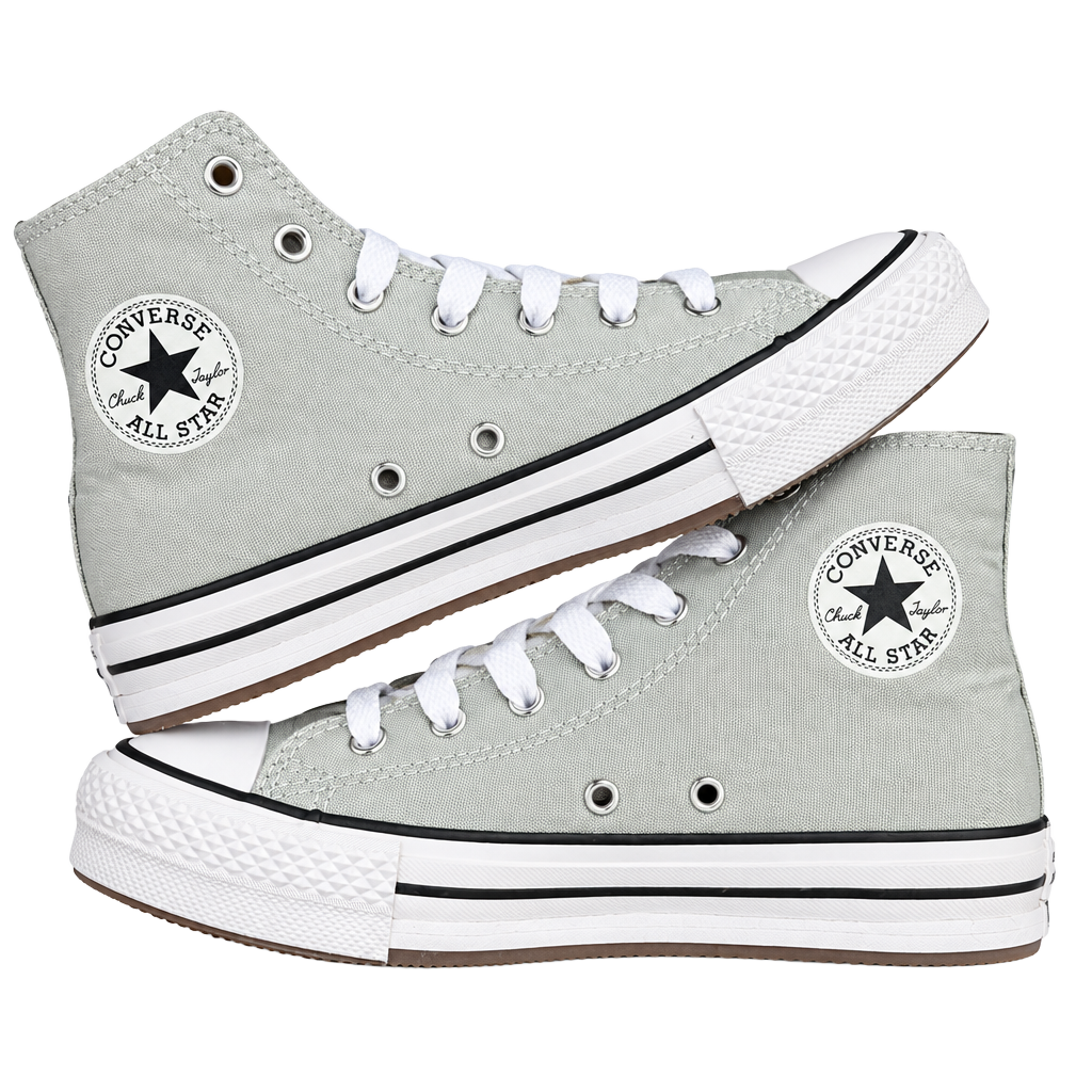 Converse CTAS EVA Lift Hi Size 5 Rainwashed Grey High Top Platform Sneakers 1