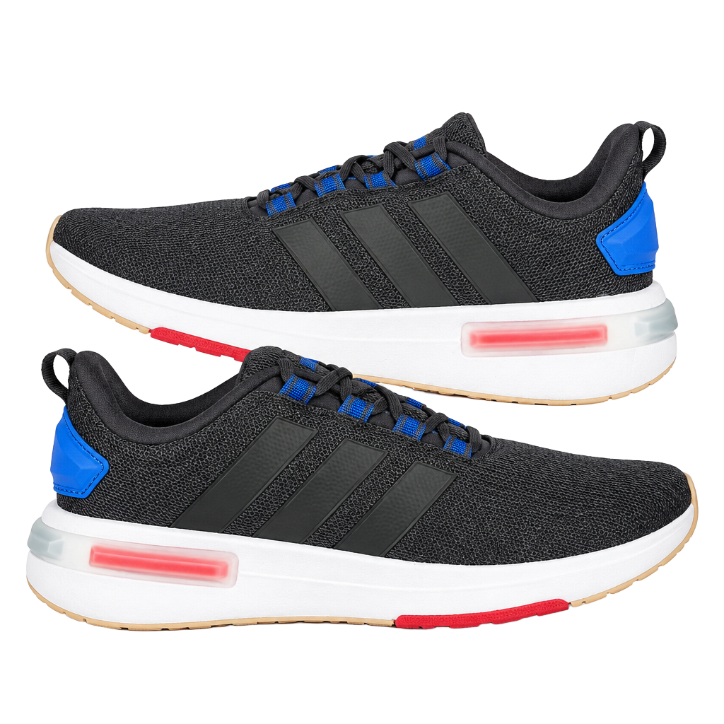 Adidas Racer TR23 Size 10 Black Blue Cloudfoam 1