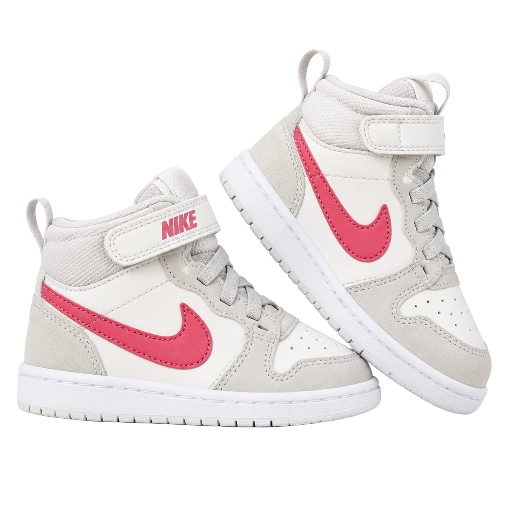 Nike Court Borough Mid 2 Size 11C White Pink 1