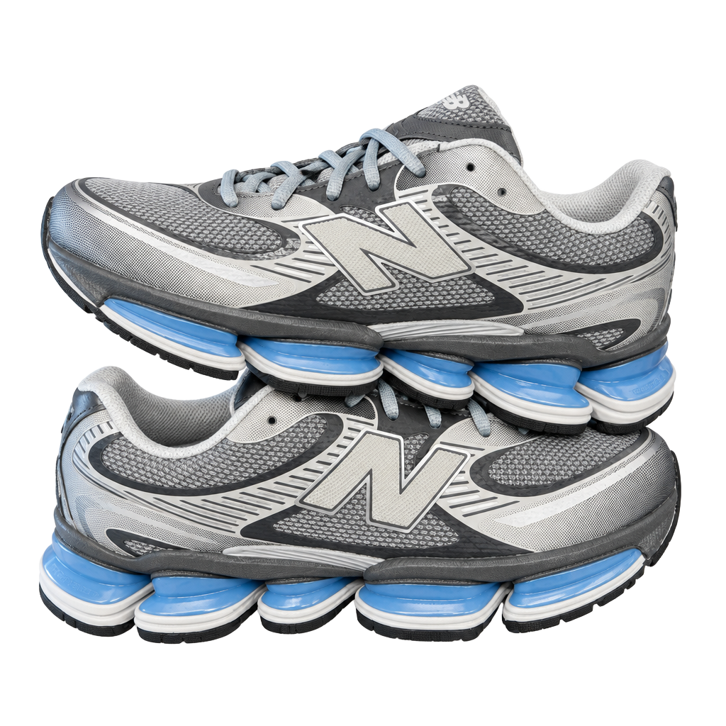 New Balance 2000 Size 10 Grey Blue Running Shoes 1