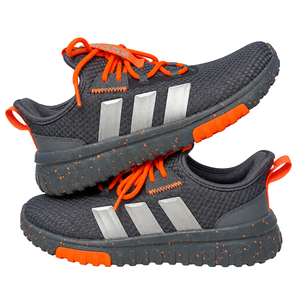 Adidas Kaptir 4.0 Size 5 Grey Orange Sneakers 1