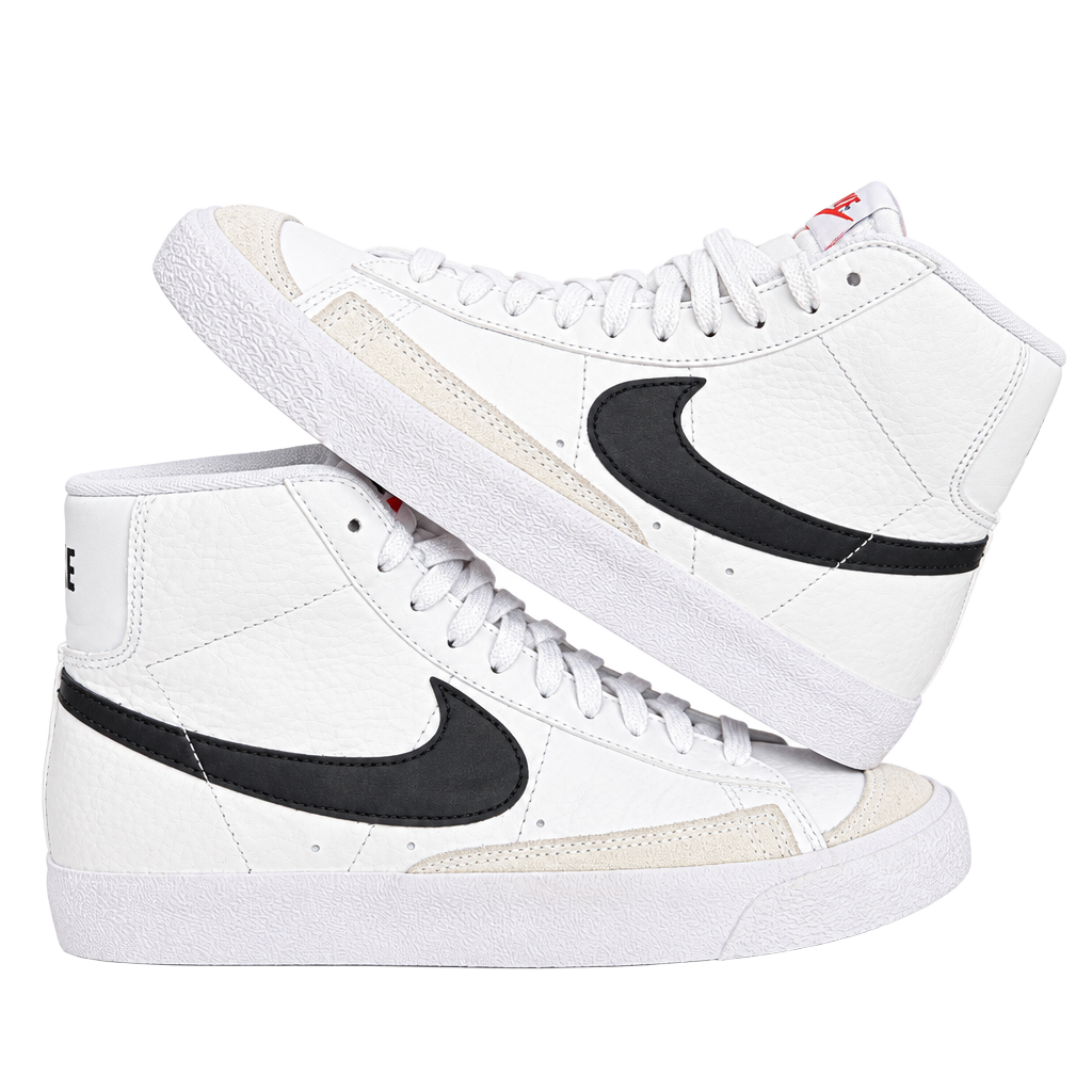 Nike Blazer Mid '77 GS Size 5Y White Black Casual Sneakers 1