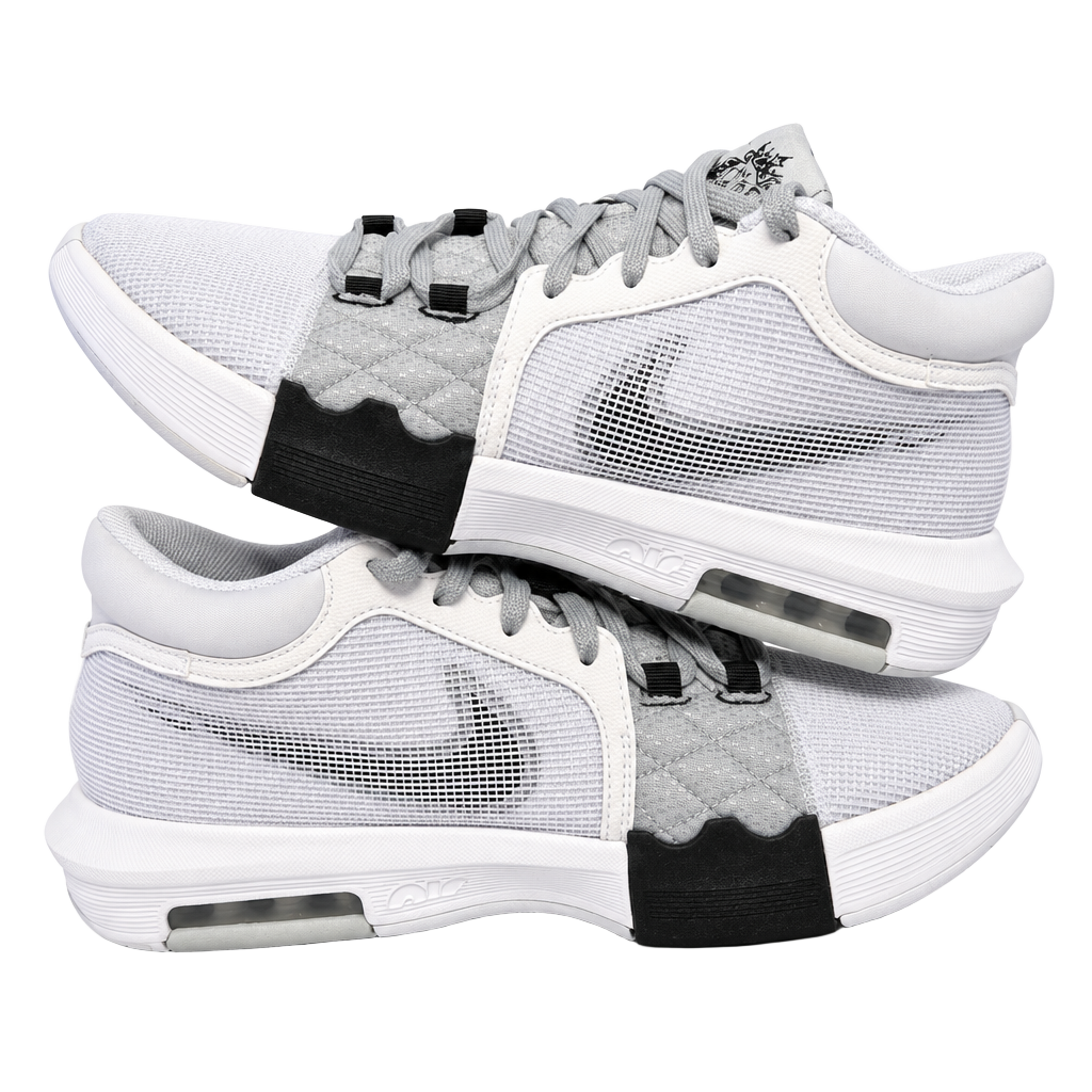 Nike LeBron Witness 8 Size 10 White Light Smoke Grey Basketball Shoes 1