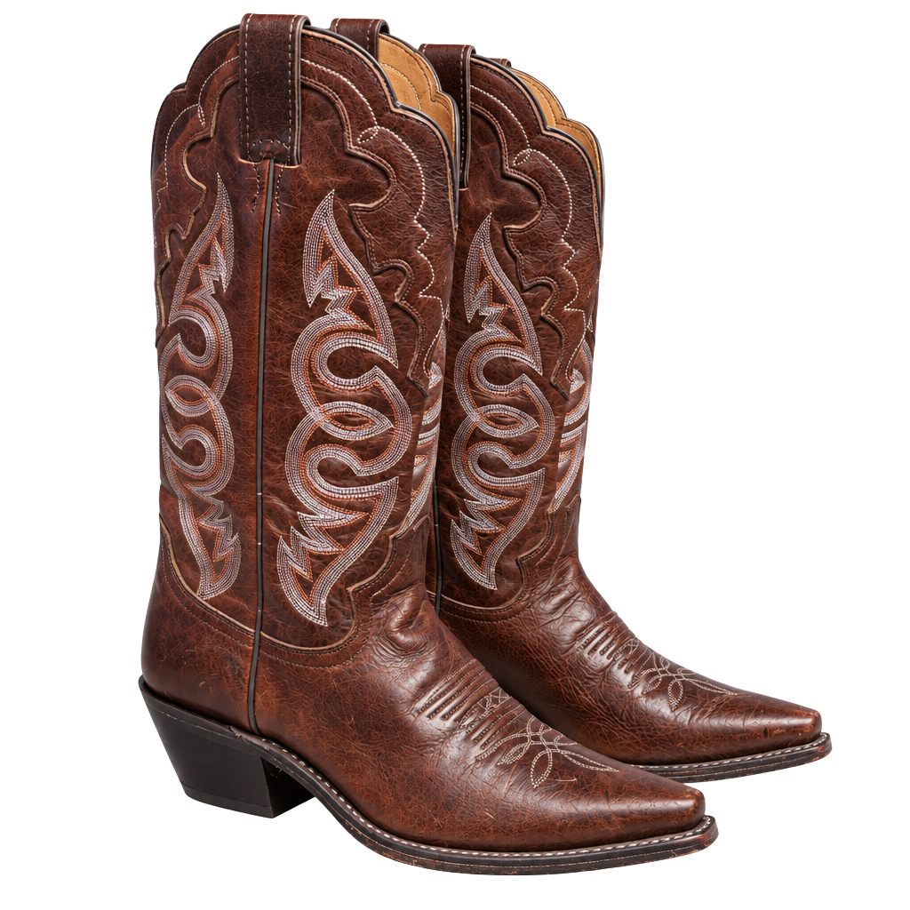Vintage Justin L4330 Women’s 6.5 B Brown Leather Western Cowboy Boots Y2K 1