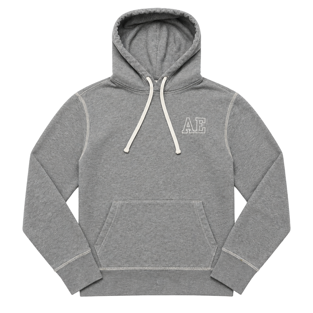 American Eagle Super Soft Hoodie Size M Gray AE Logo Pullover 1