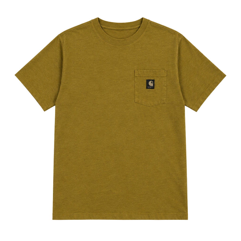Carhartt Relaxed Fit Pocket T-Shirt Size L Golden Grass 1