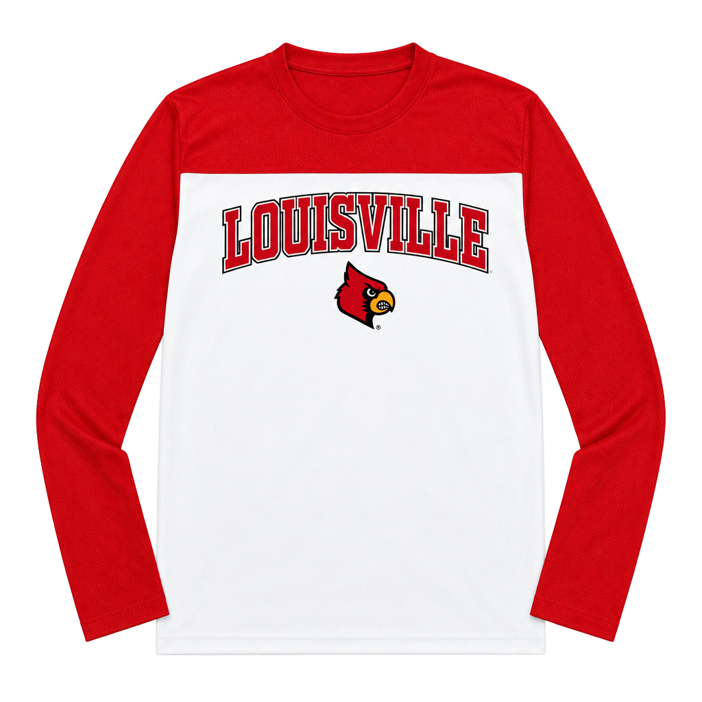 Pro Ad Sports Louisville Cardinals Size M Long Sleeve Shirt 1