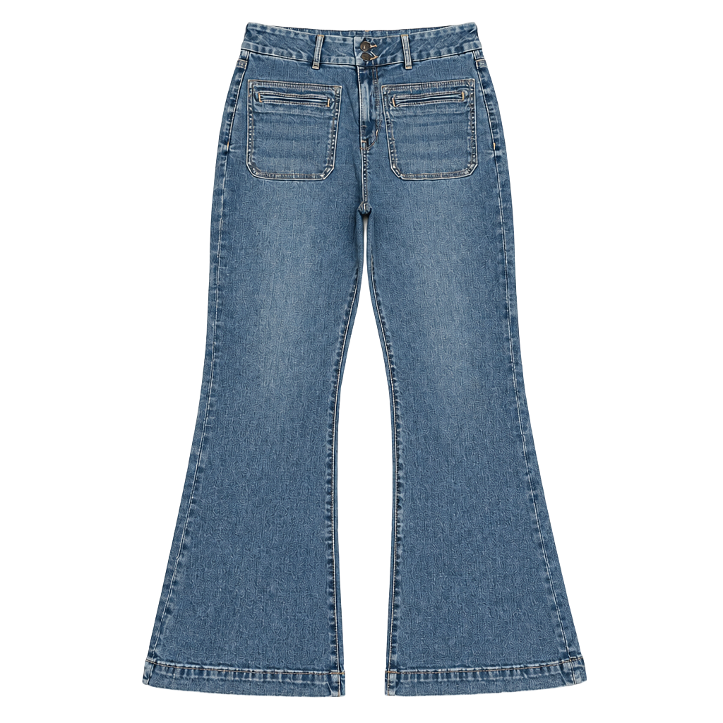 American Eagle Curvy Super Hi-Rise Flare Jeans Size 10 Short 1