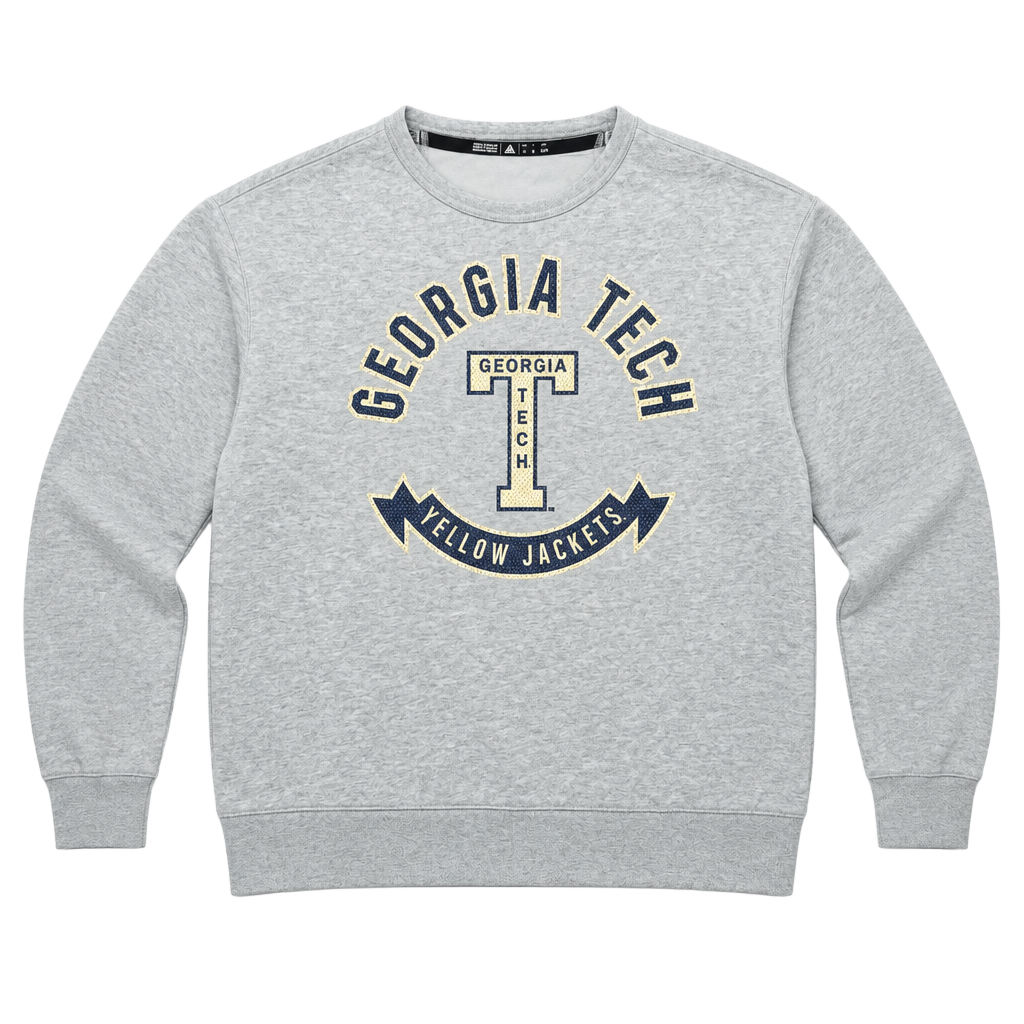 Adidas Georgia Tech Yellow Jackets Sweatshirt XL Gray Sweater college Sports 1