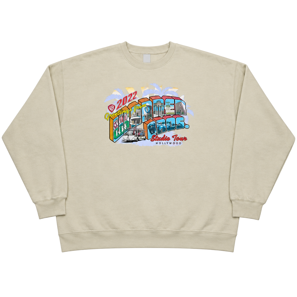 Gildan Warner Bros Studio Tour 2022 Sweatshirt Size 2XL Cream 1