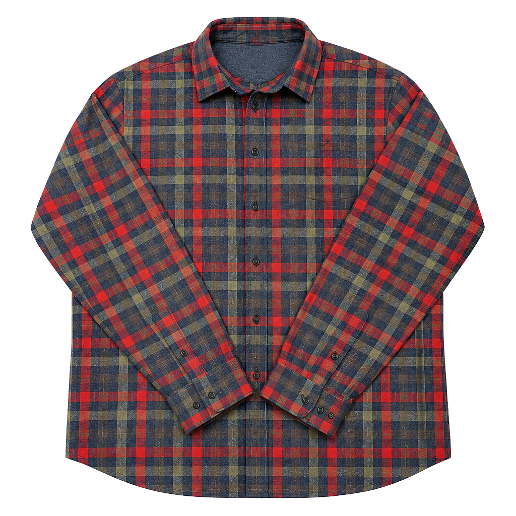 Weatherproof Vintage Plaid Flannel Shirt Size L button down red and green Top 1