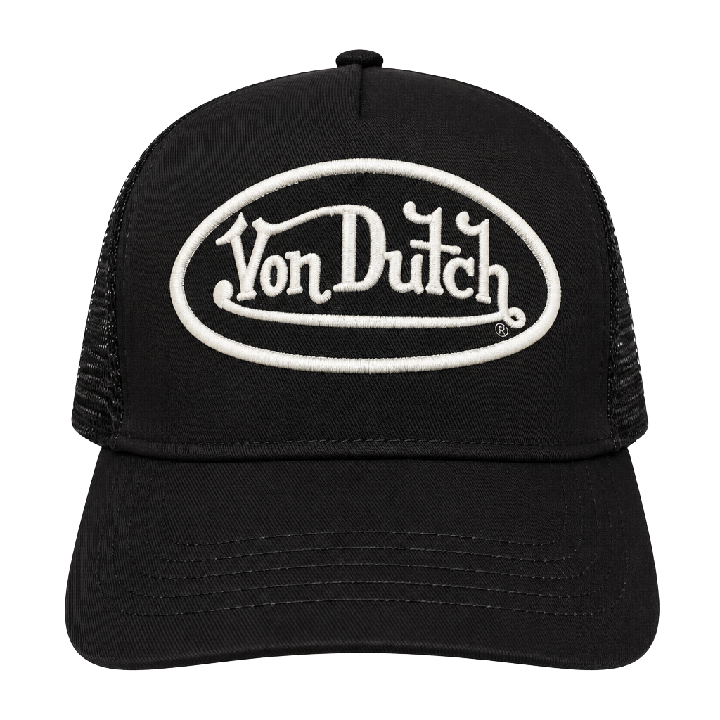 Von Dutch Trucker Hat Black Mesh Snapback 1