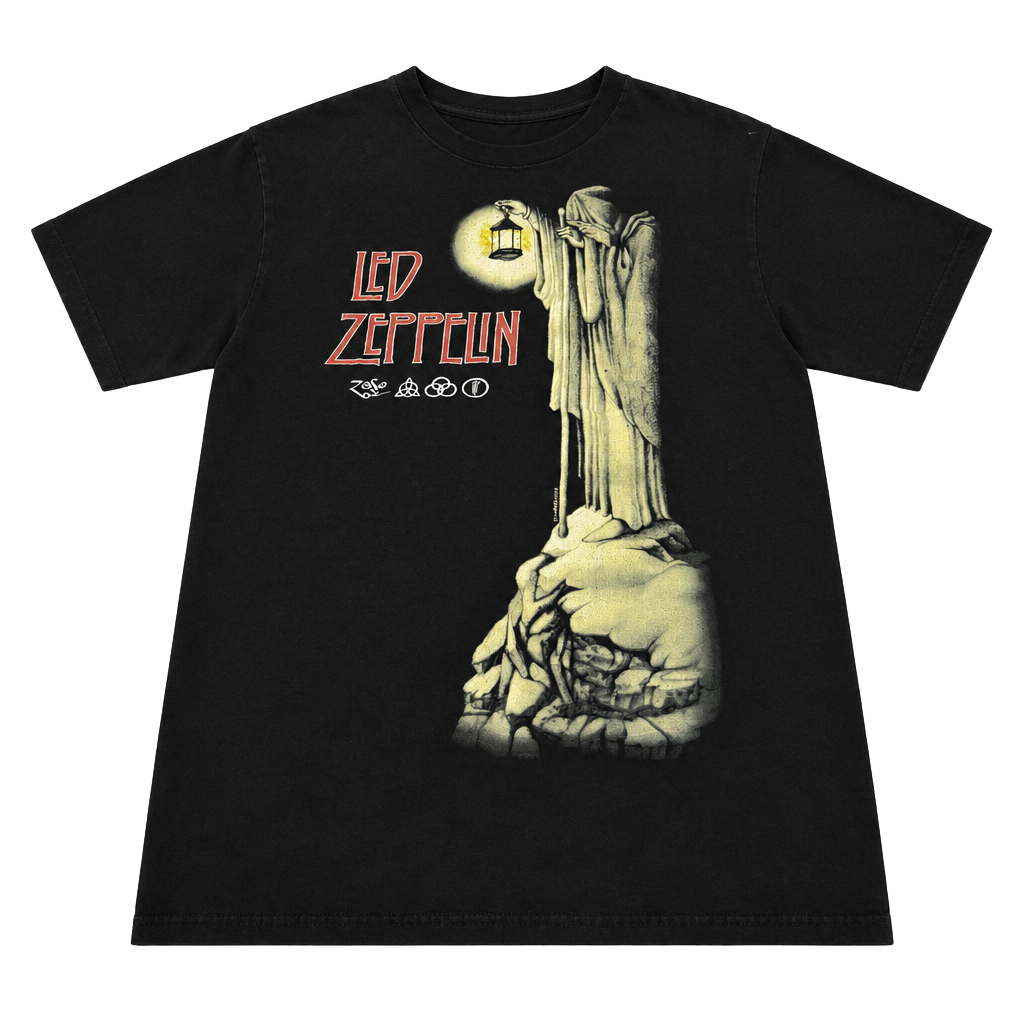 Led Zeppelin Hermit Band T-Shirt Black 1