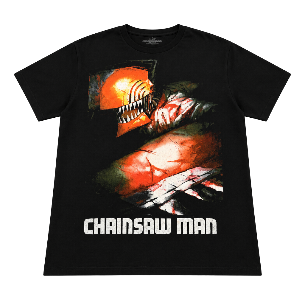 Chainsaw Man Graphic T-Shirt Size M Black 1