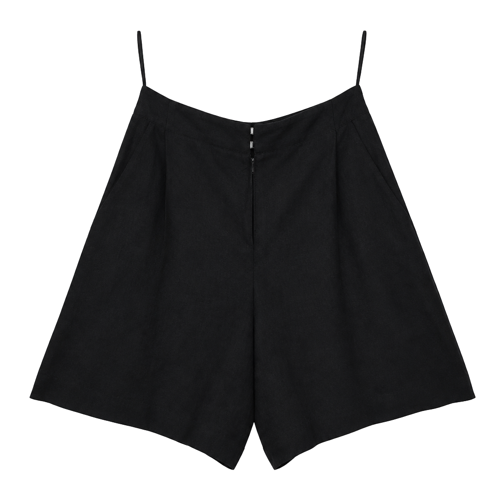 Zara Pleated Shorts Size S Black 1