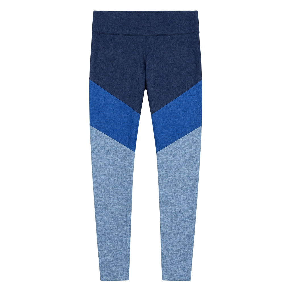 Outdoor Voices Springs Leggings Size M Blue Colorblock Active 1