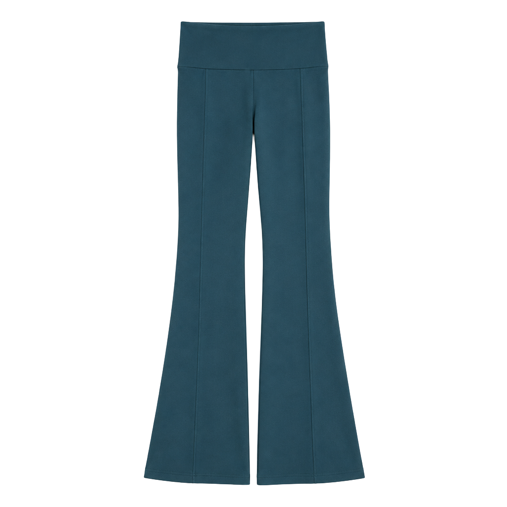 Fabletics Flare Yoga Pants Green 1