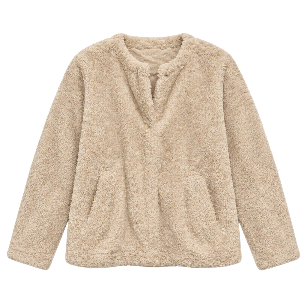 Zara Faux Fur Jacket Size XS Cream 1