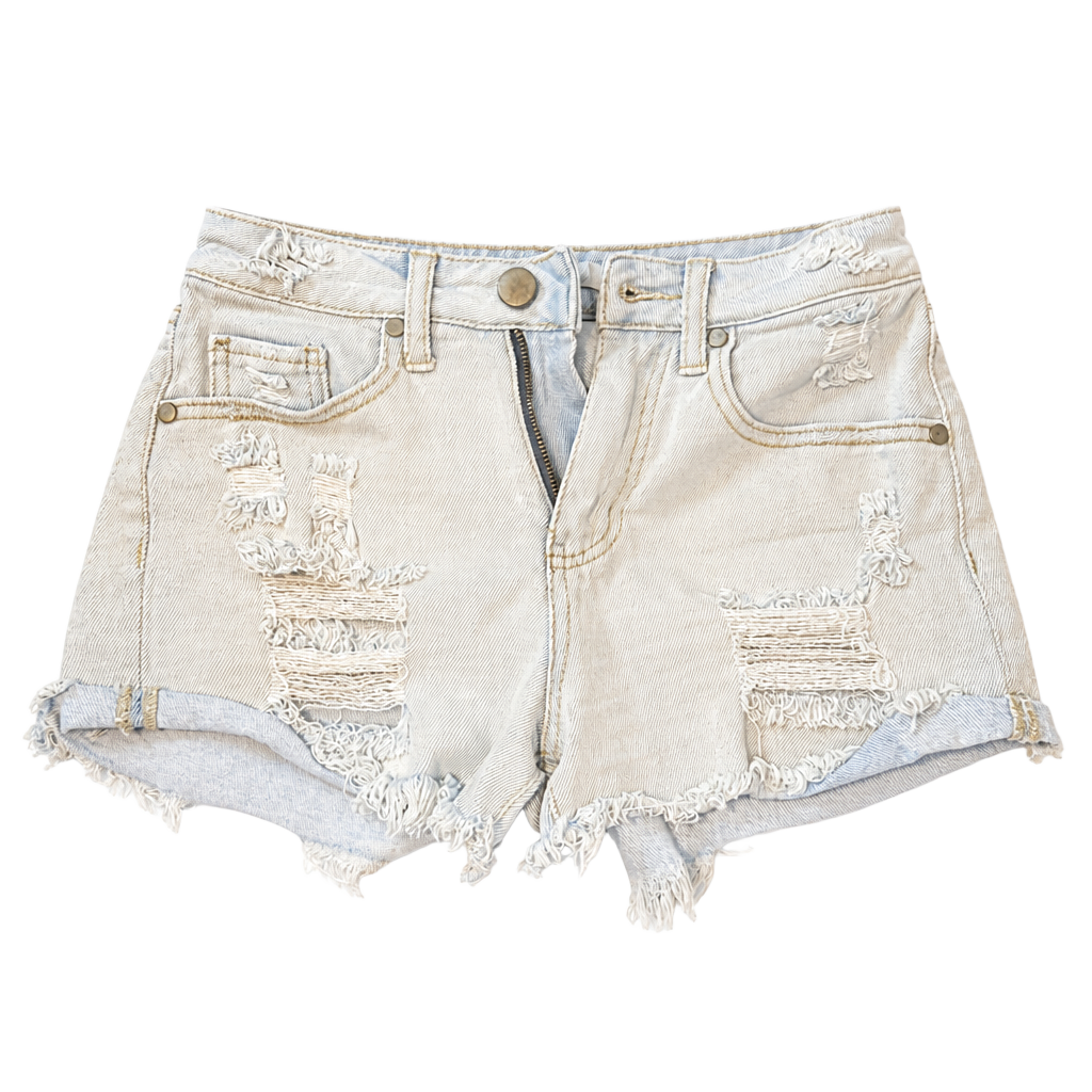 Wonderly Distressed Denim Cutoff Shorts Size 26 1
