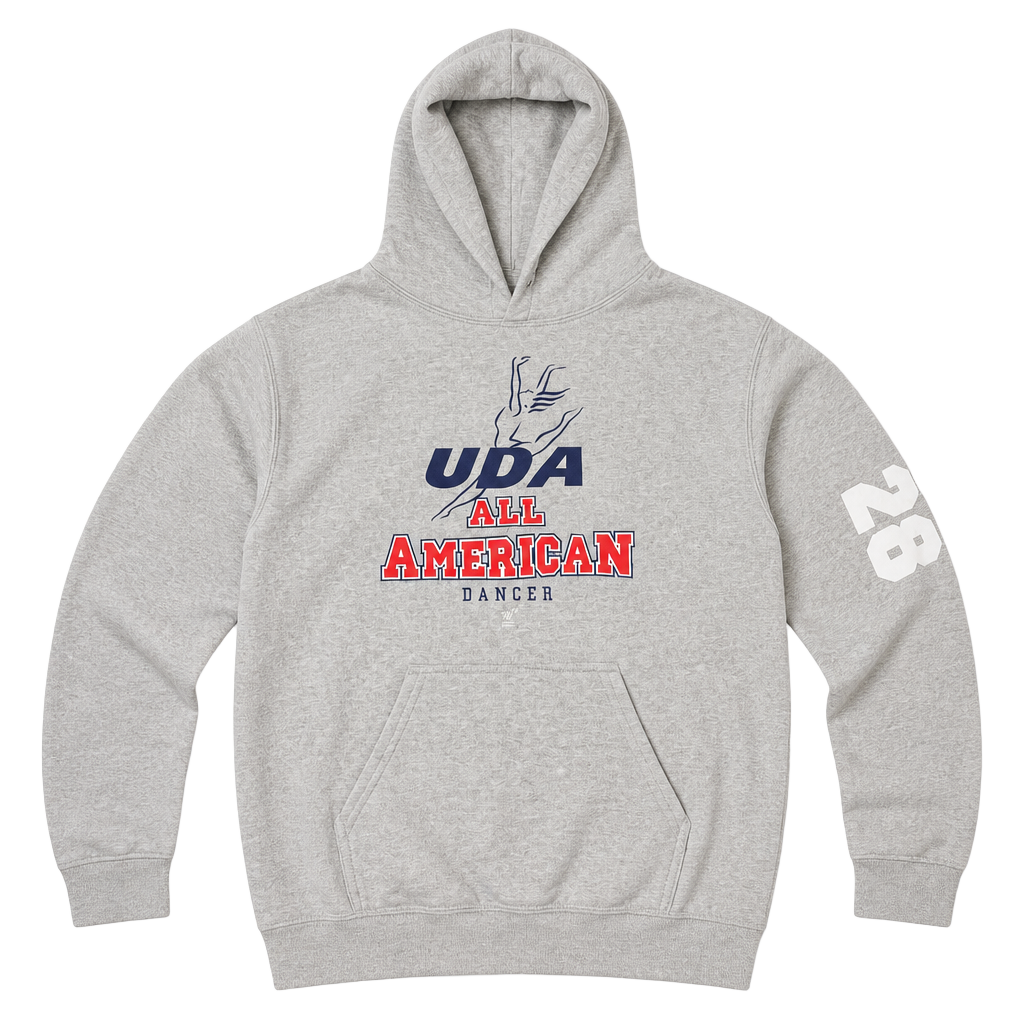 Gildan Heavy Blend Gray UDA All American Dancer 2021 Hoodie Sweatshirt Small 1