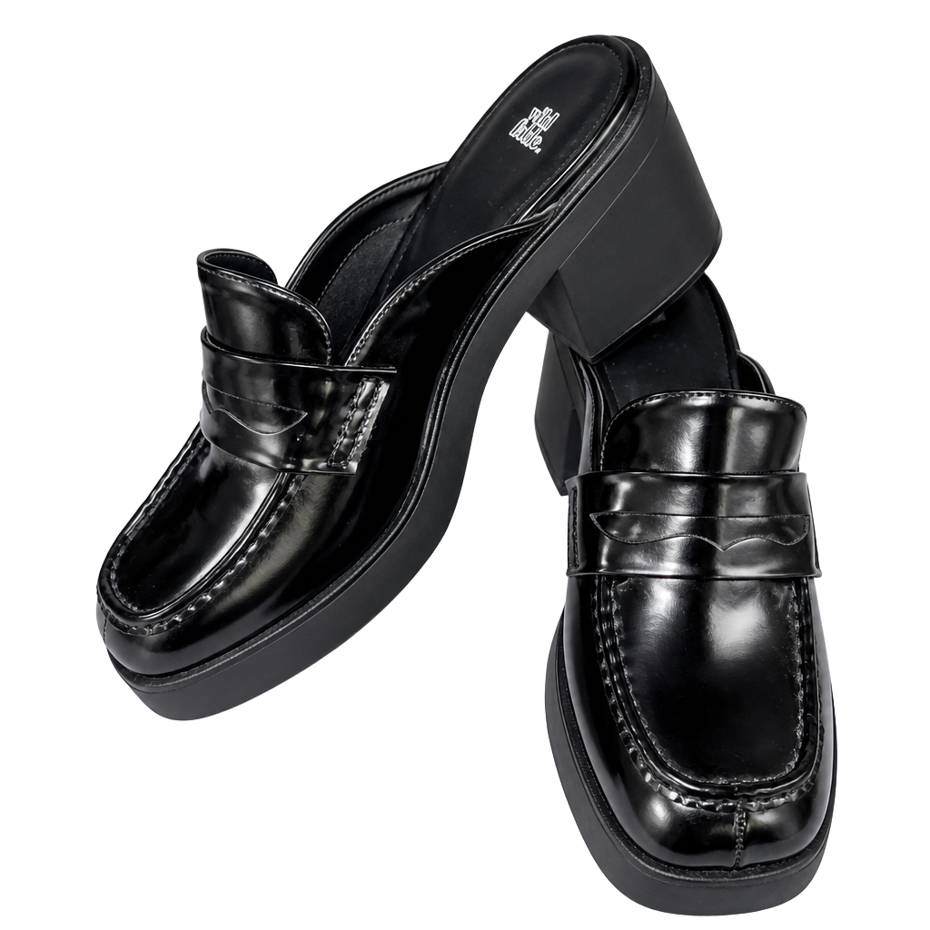 Wild Fable Eileen Platform Penny Chunky Heels Mules Trendy Y2K Aesthetic 1