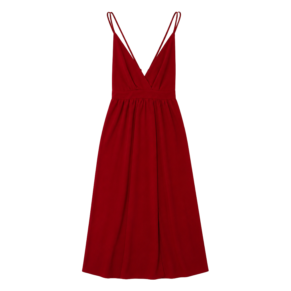 Amazon Red Crisscross Backless Cami Maxi Dress Medium 1