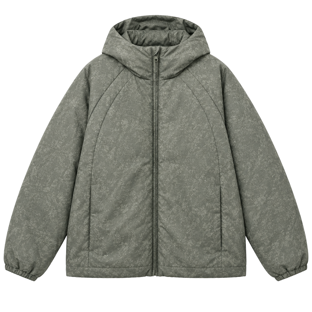 Old Navy Active Oversized Puffer Jacket Size XL Gray 1
