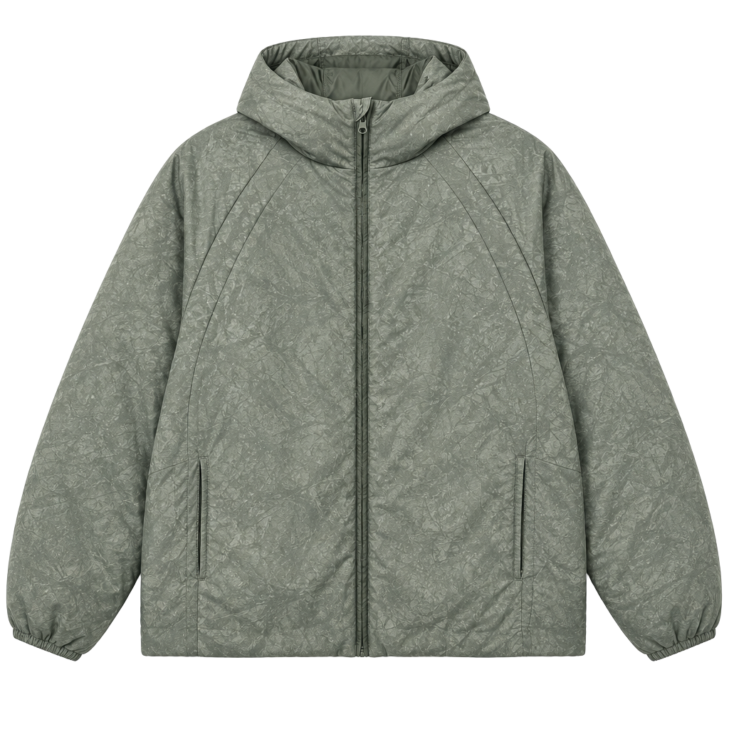 Old Navy Active Oversized Puffer Jacket Size XXL Water-Resistant Grey 1