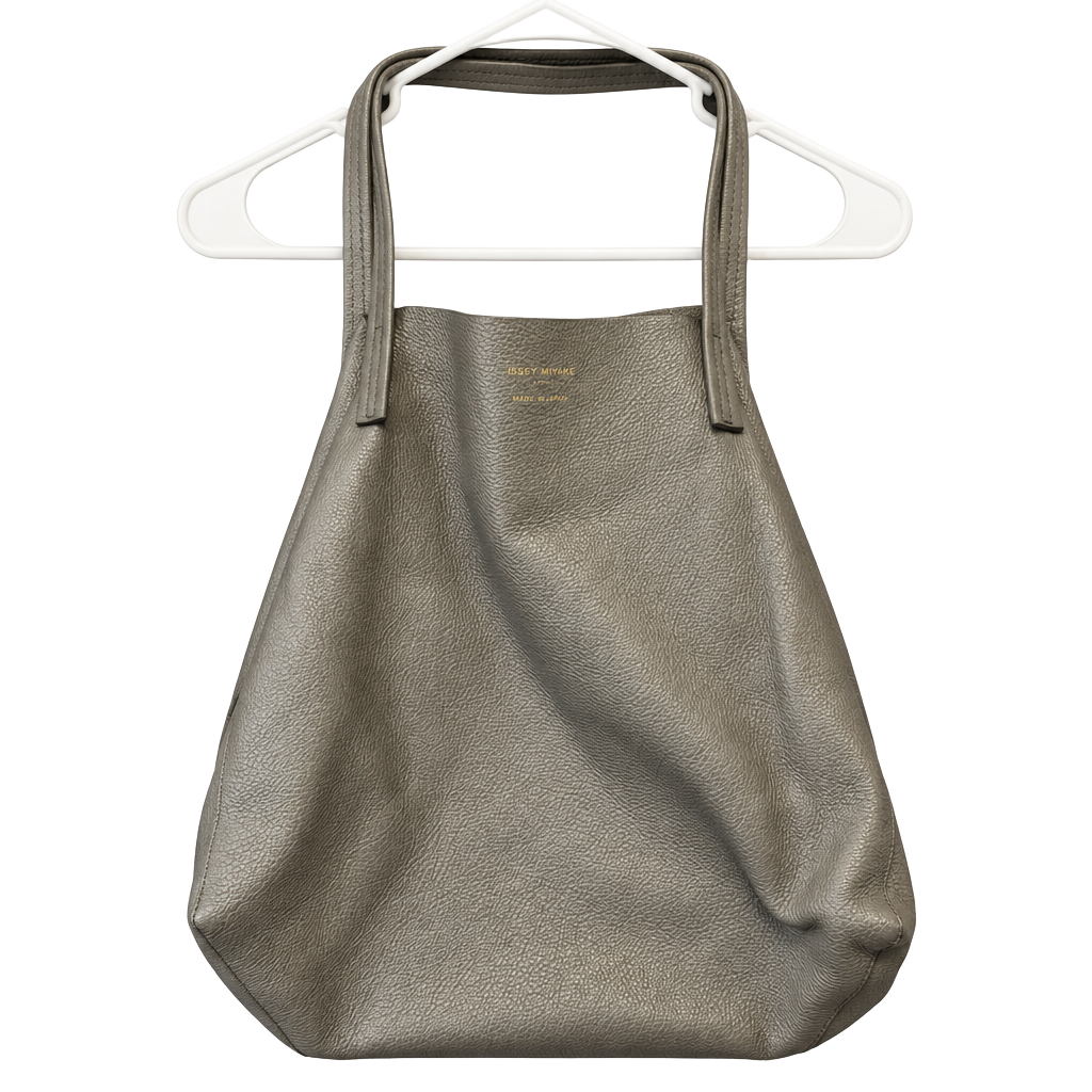Kurt Geiger London Leather Tote Bag Grey Made In Italy I Am Leather 1