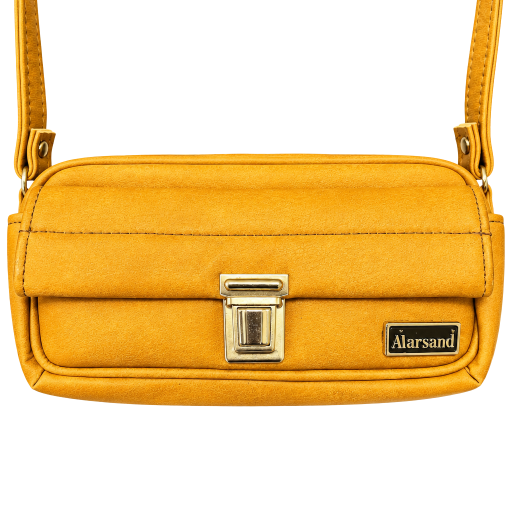 Marsand Vintage Tan Leather Camera Bag Crossbody 1