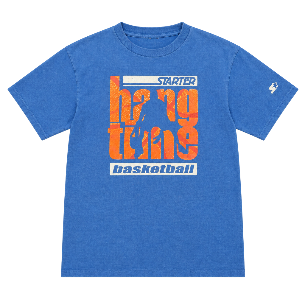 Vintage Starter Hang Time Basketball T-Shirt Youth Large Athletic 1