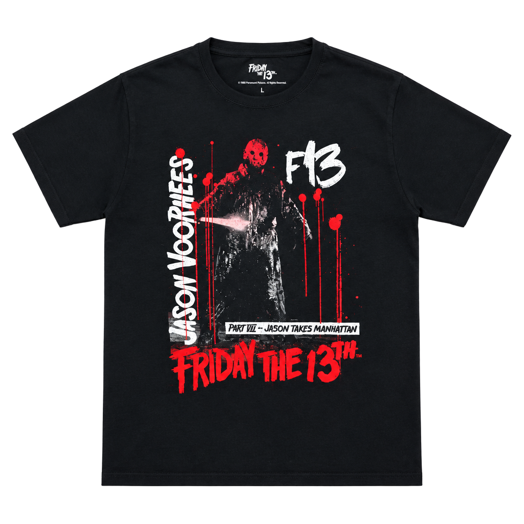 Friday The 13th Jason Takes Manhattan T-Shirt Size M Black 1