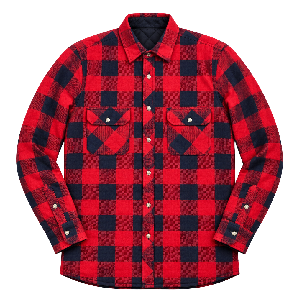 Vintage Northwest Territories Quilted Lined Flannel Shirt/Jacket Size S 1