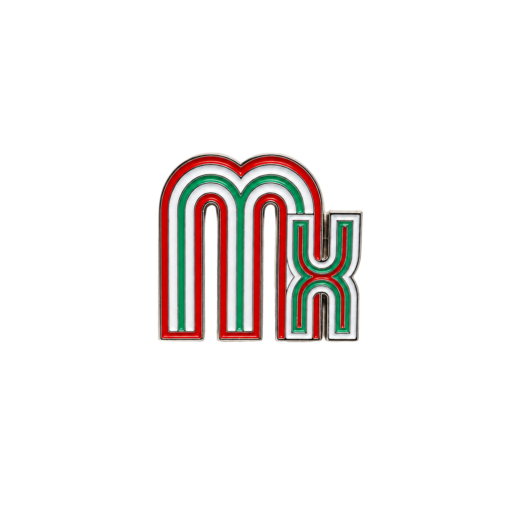J0019 Hello Friend Enamel Pin Mx Red Green White Lapel Pin 1
