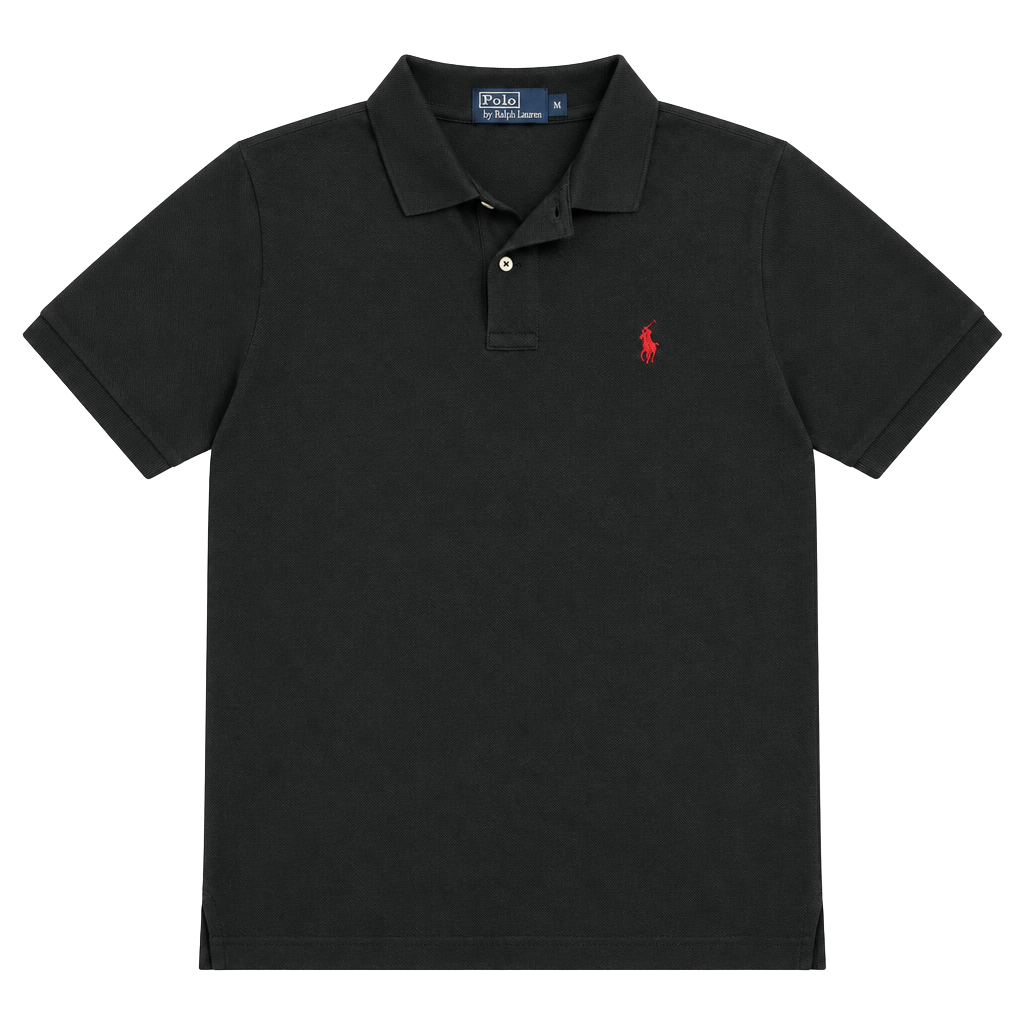 Polo By Ralph Lauren Polo Shirt Size M Black Cotton 1