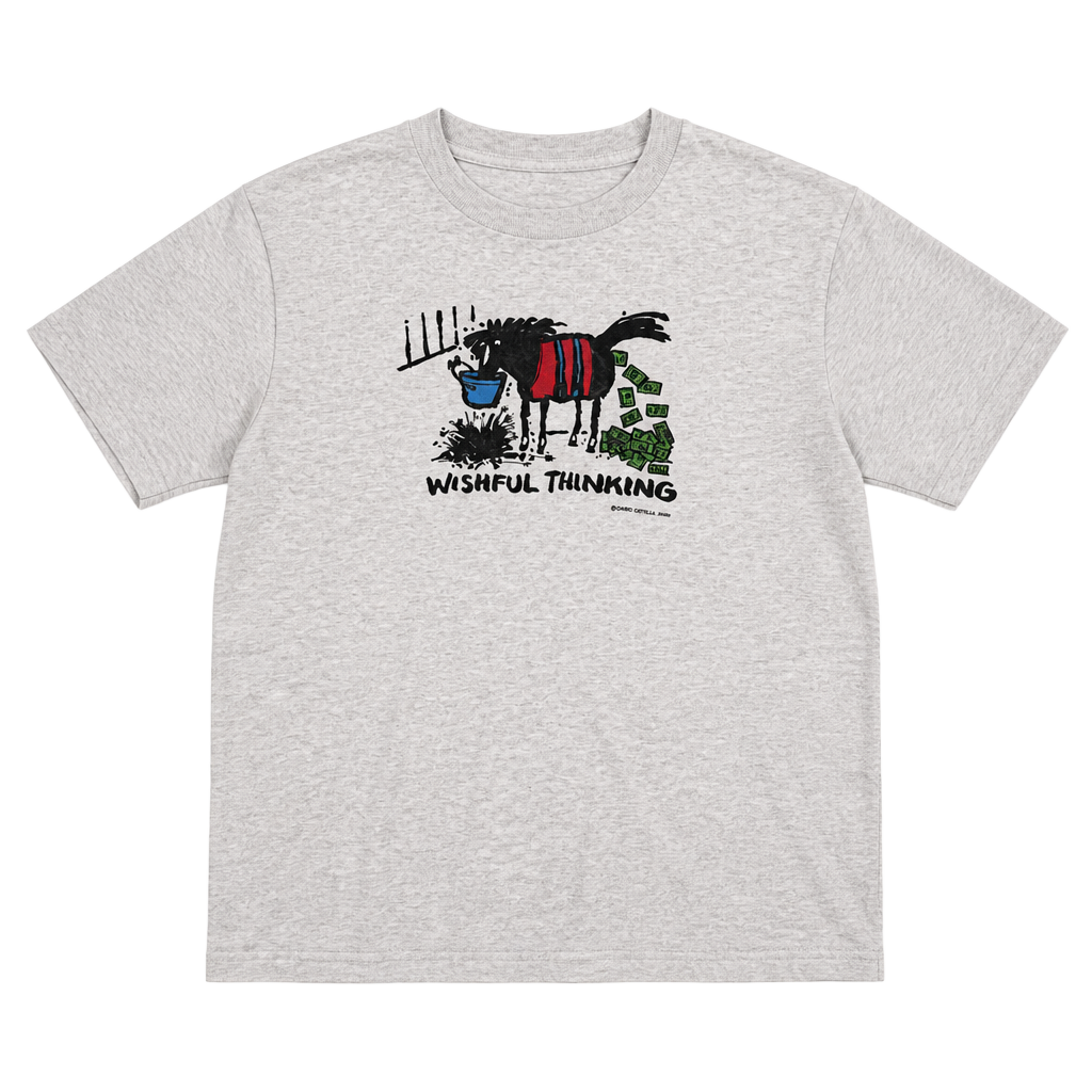Tultex Jared Lee Studio Wishful Thinking T-Shirt Size L Gray 1